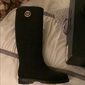 Black Tommy Hilfiger boots
